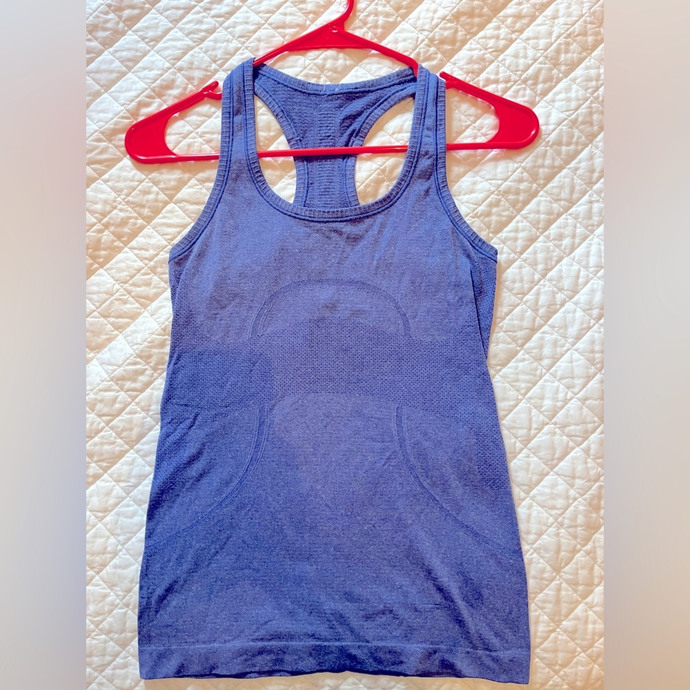 Blue lululemon swiftly tech tank